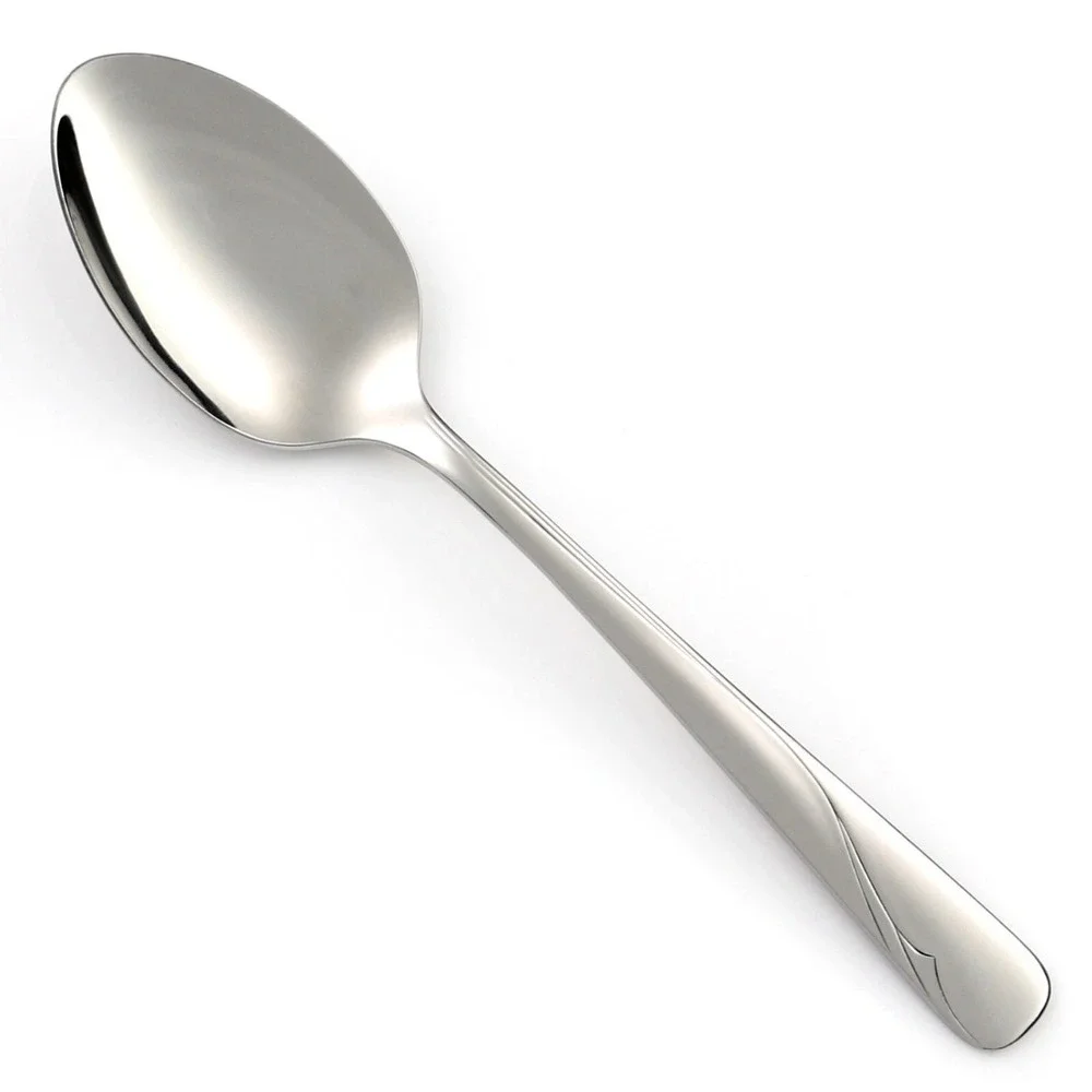 Oneida Oceanic Stainless Solid Serving Spoon Flatware Replacement Wave Pattern